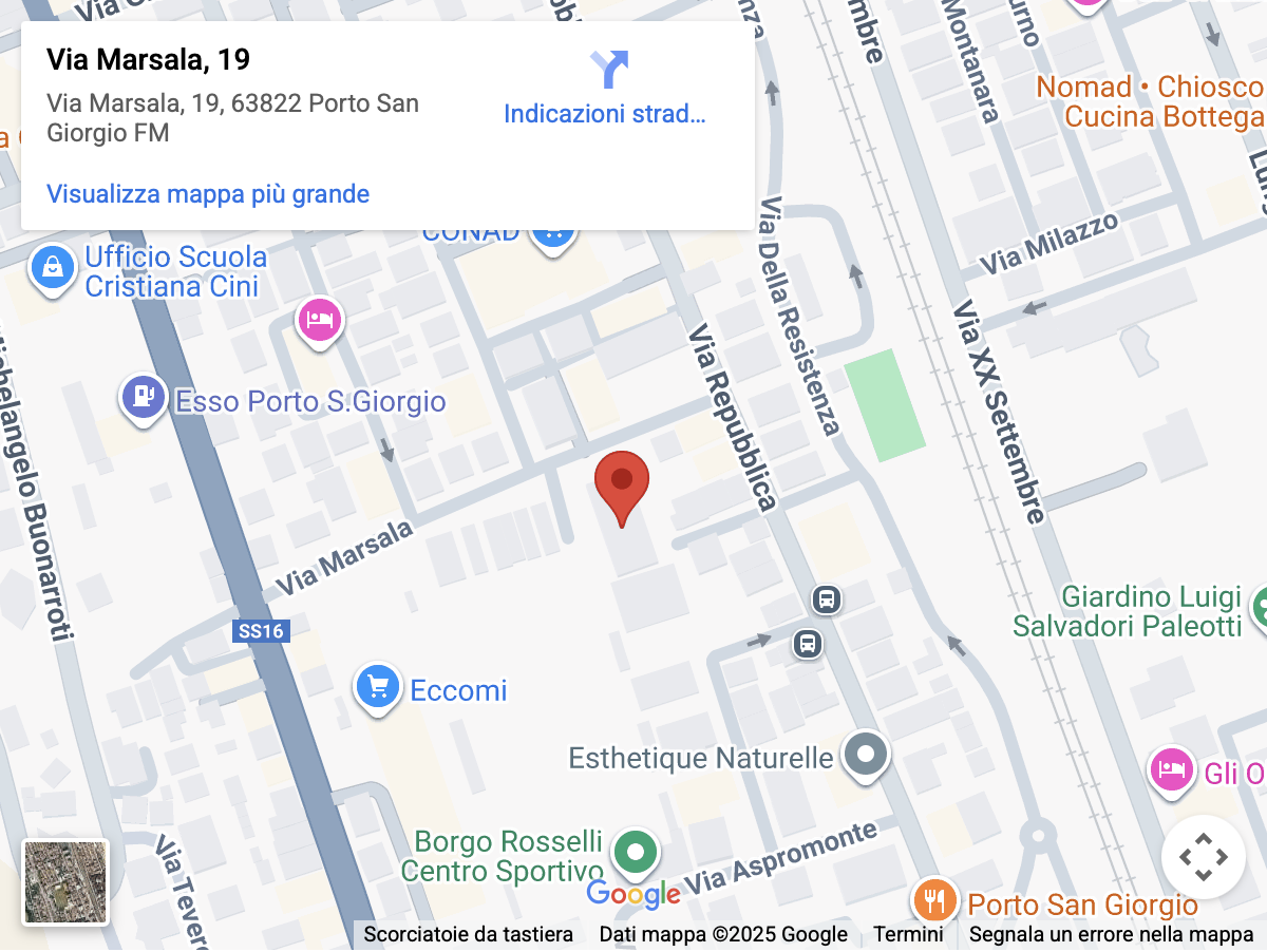 Mappa - Via Marsala 19, Porto San Giorgio (clicca per aprire su Google Maps)